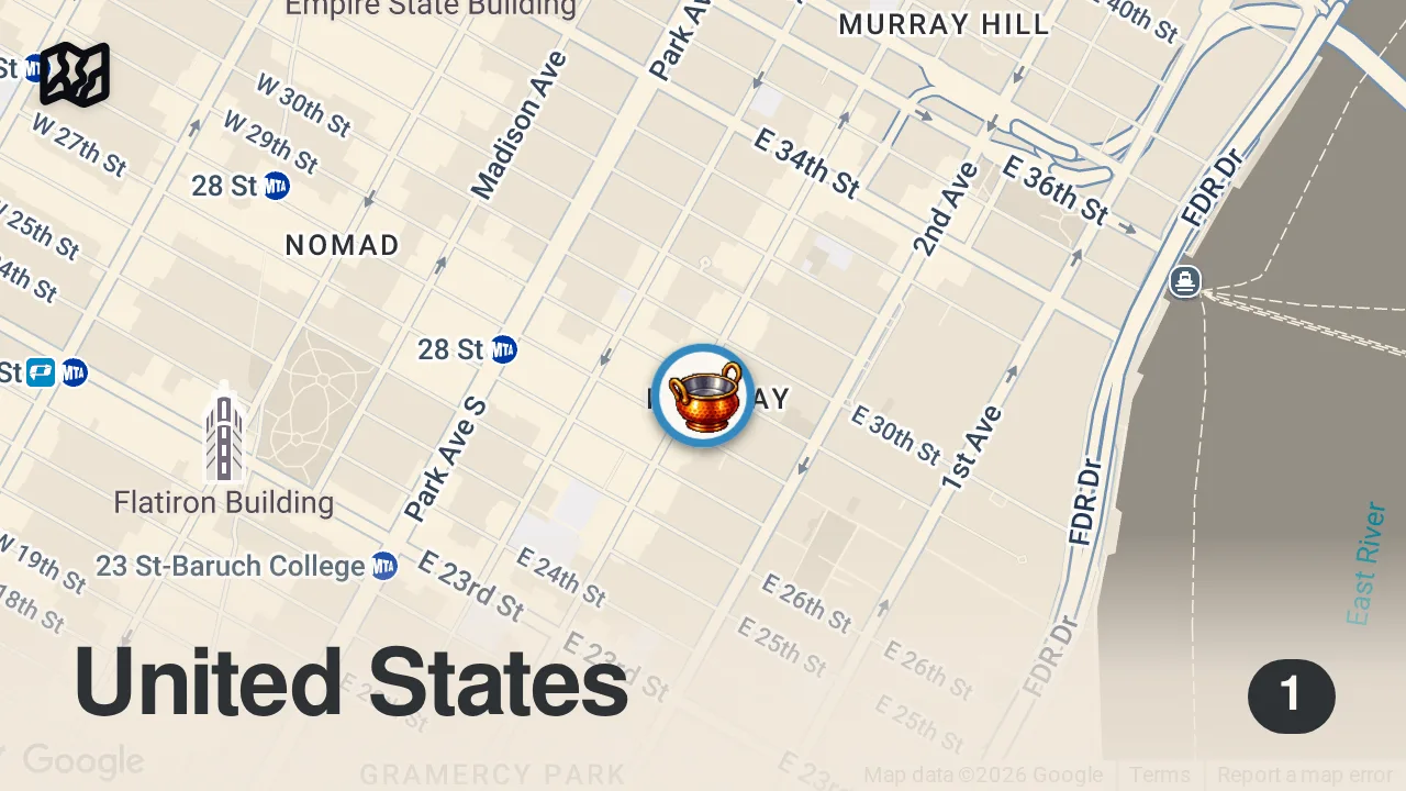 Map of 1 spot from Trying NYC’s most popular new burrito #burrito #nycfood #foodie