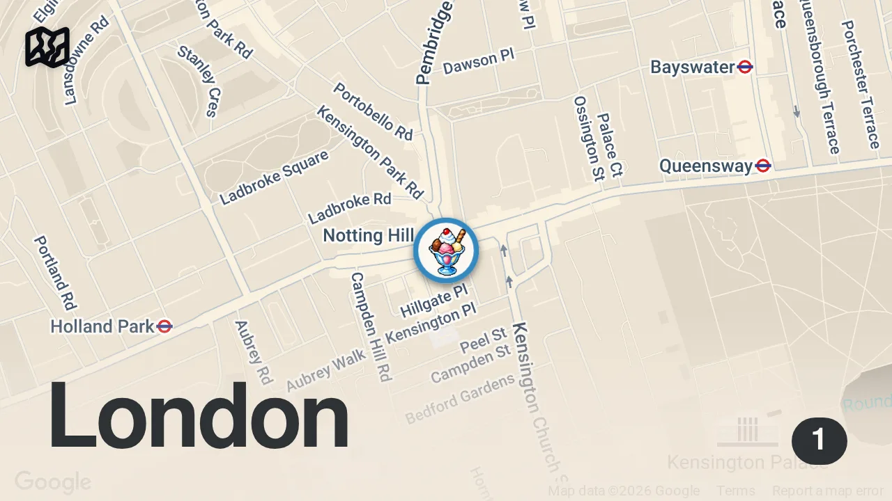 Map of 1 spot from American tries Australia’s famous froyo in England