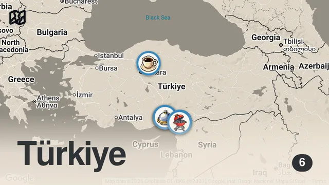 Map of 3 SAATTE 4500 TL SERİSİ SOKAK LEZZETLERİ VERSİYONU!!