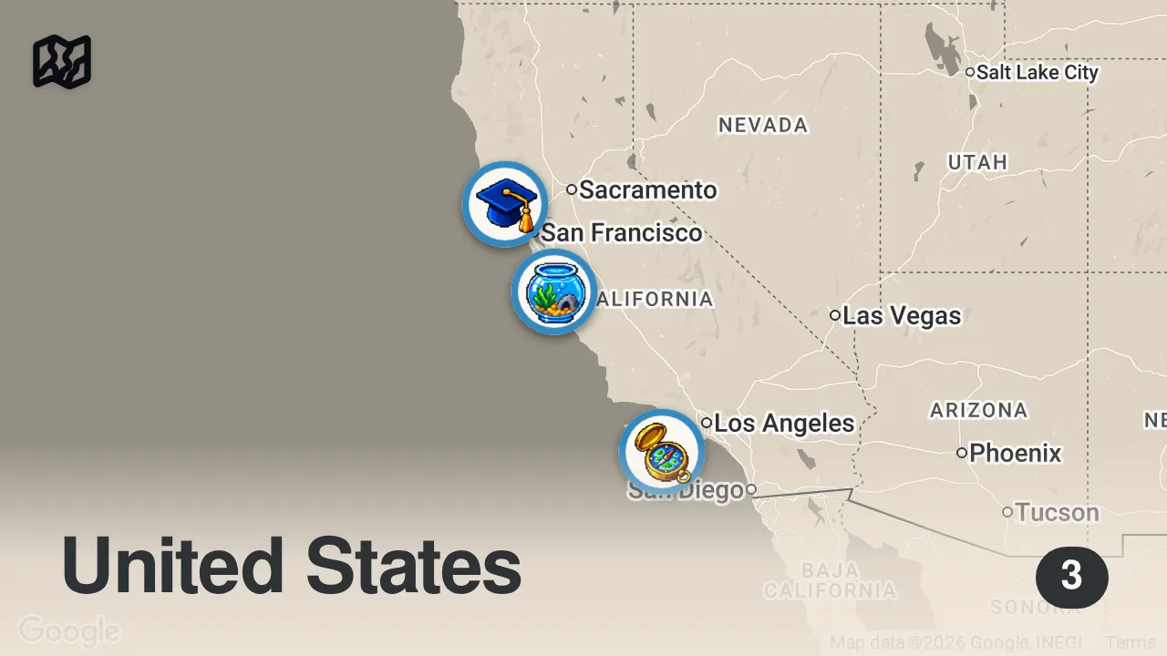 Map of 3 spots from How One Farm Raises the Rarest, Most Expensive Mollusk in America — Vendors