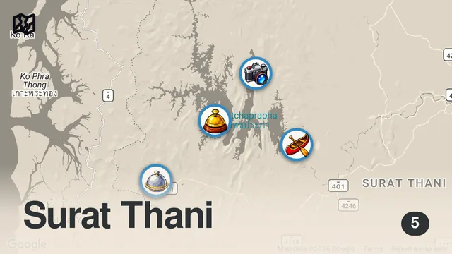 Map of I went to the ULTIMATE Jungle Paradise in Thailand.