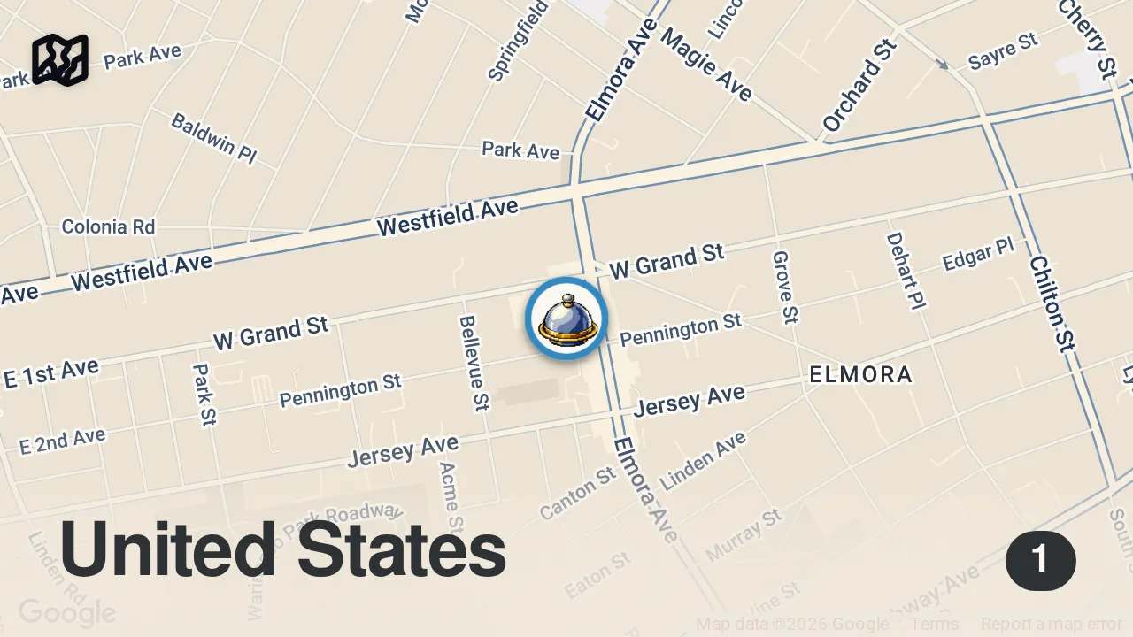 Map of 1 spot from Best Halal Food in New Jersey?🤯
