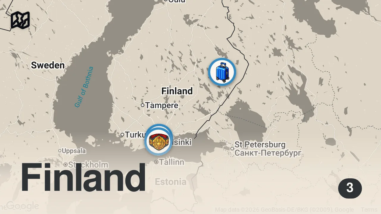 Map of 3 spots from MATKAVLOGI - BACK-TO-BACK