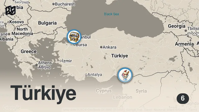 Map of DÖRTYOL’DA 1 GÜNDE NE YENİR!!!