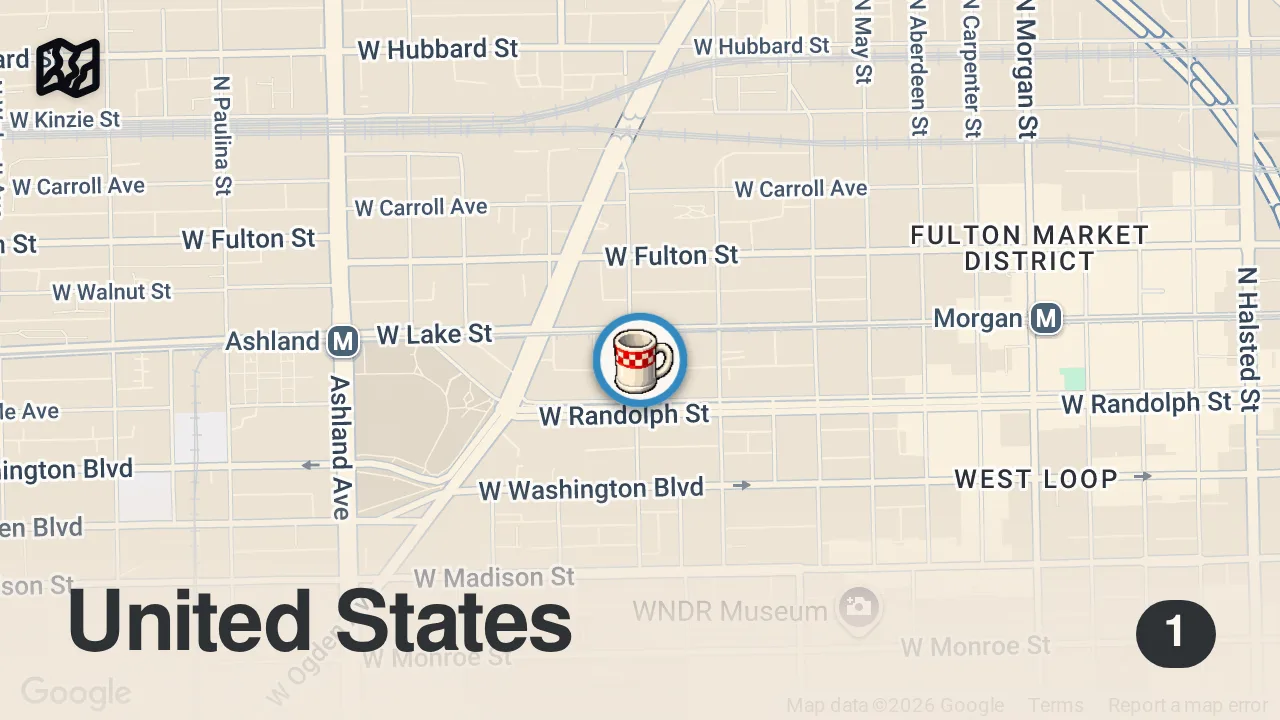 Map of 1 spot from Dining at Smyth: A 3 Michelin Star Experience in Chicago
