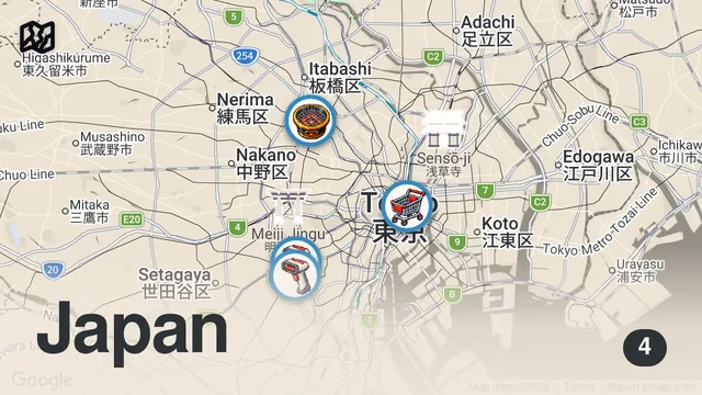 Map of Top 5 BEST Sandwich in Tokyo Japan | Trying the MOST EXPENSIVE Sandwich in Tokyo
