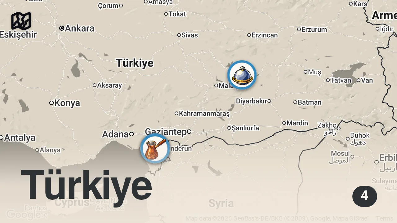 Map of 4 spots from 3 SAATTE 6000 TL SERİSİ!!!
