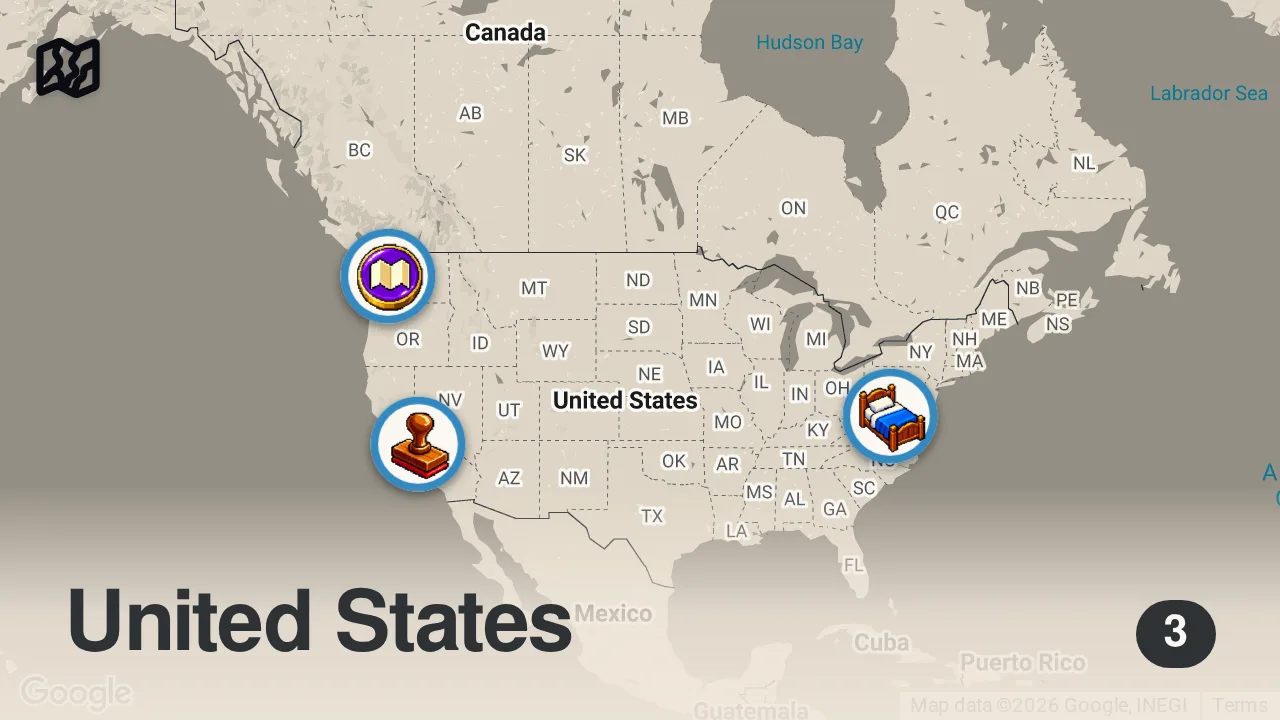 Map of 3 spots from I Spent 24 Hours with the Youngest Executive Chef in DC