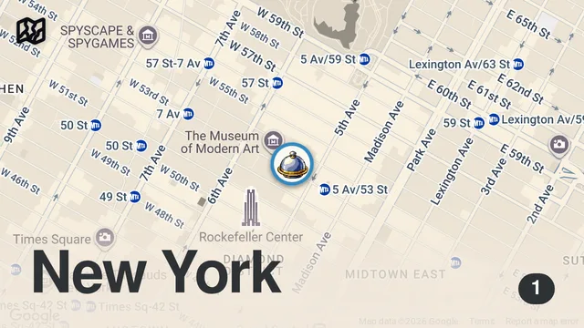 Map of 2 MICHELIN STAR Restaurant | The Modern, NYC