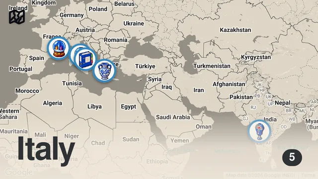 Map of Exploring the World's Most Romantic Cities | Anthony Bourdain: No Reservations | Travel Channel