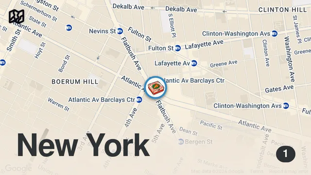 Map of We Tried Chuck E Cheese Pizza...