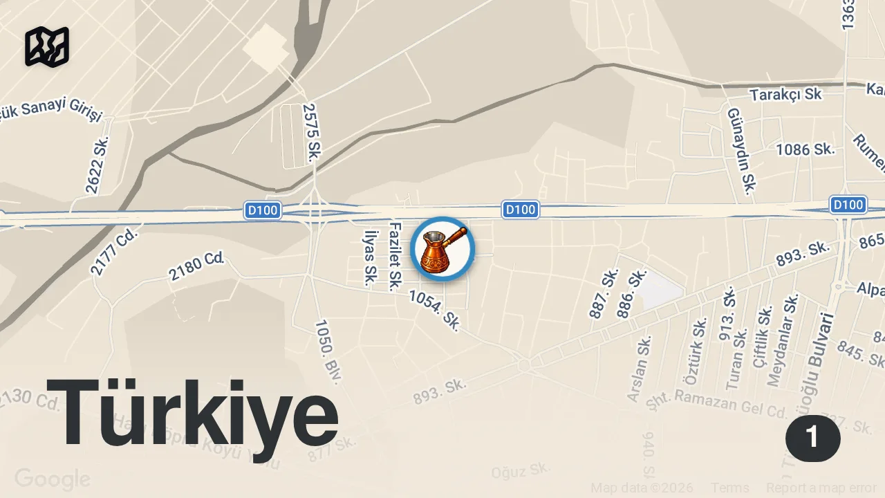 Map of 1 spot from DÜZCE’DE NE YENİR? #shorts #düzce #yemek
