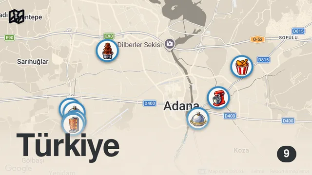 Map of ADANA SANAYİ LEZZETLERİ 2 !!!
