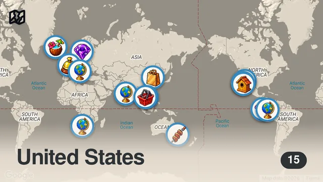 Map of 10 Travel Questions w/ Hey Nadine!