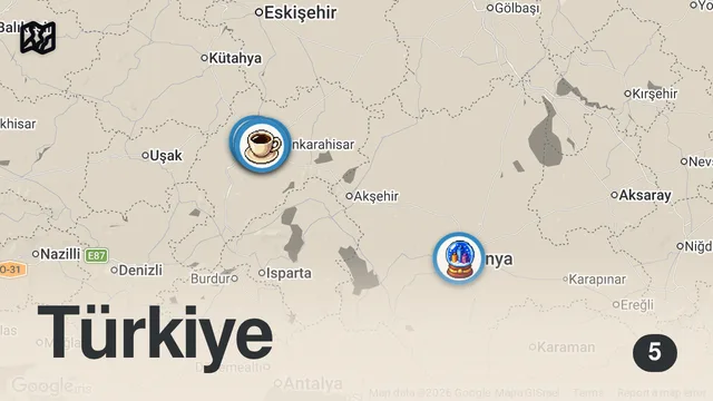 Map of Afyon - Konya Arasında Tek Başıma… Kimse Durmadı, Kimse Yardım Etmedi!