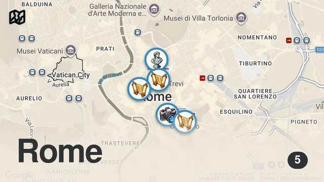 Map of Rome's Ultimate First Timer's Guide!! Food, Scams & Ancient Secrets!!