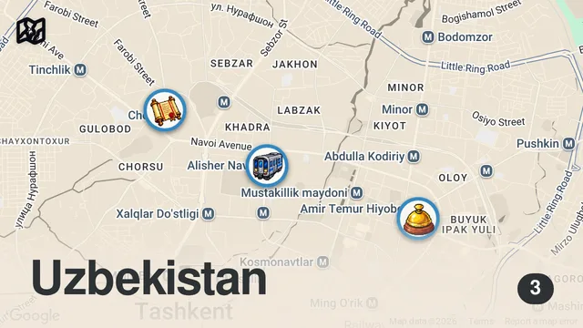 Map of Uzbekistan - Why You Should Visit Now & Tashkent Travel Guide