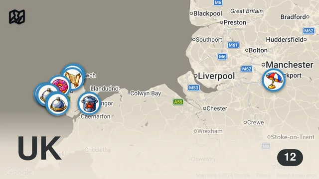 Map of The food in Anglesey is SENSATIONAL! 😮‍💨
