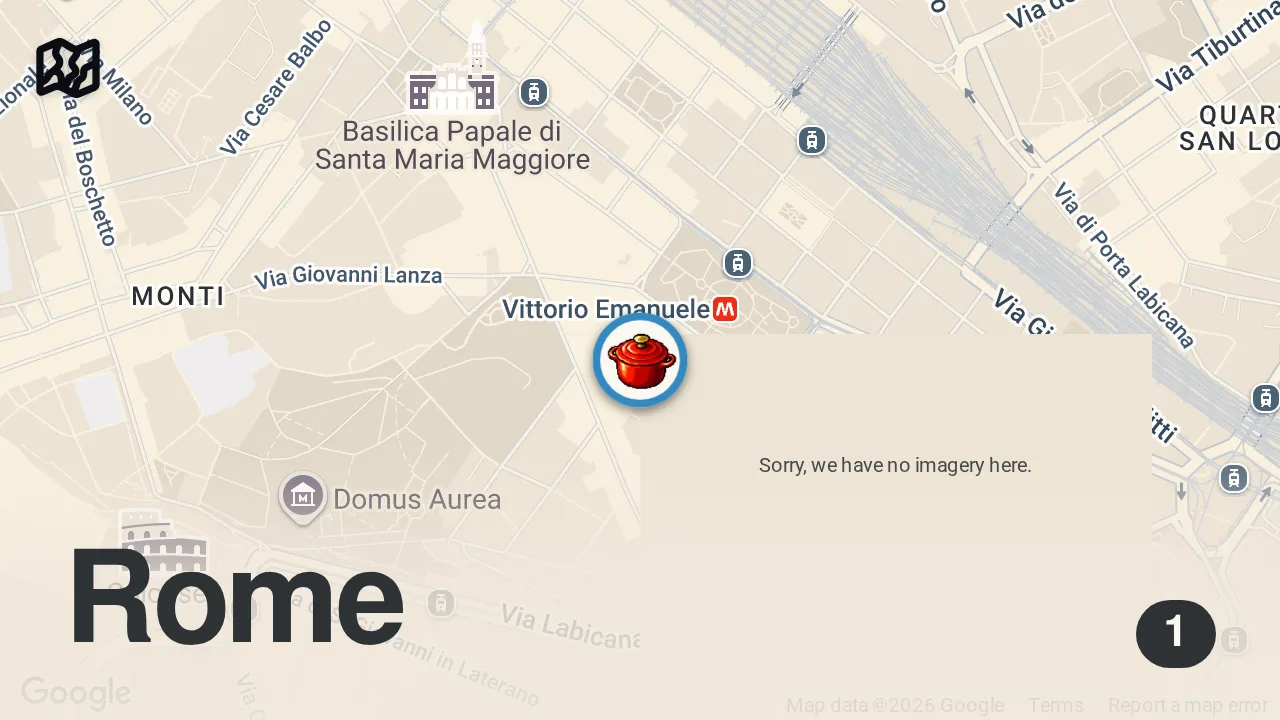 Map of 1 spot from POV: you just landed in Rome 🇮🇹