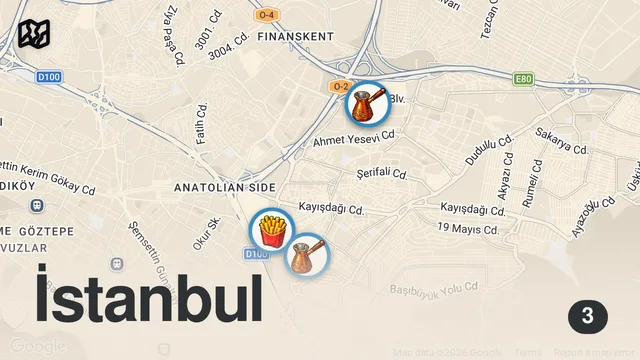 Map of Ataşehir'in 'bütçe dostu' lezzetleri: Kebap, Siverek tava, lise yıllarımın köftecisi ve Sloppy Joe