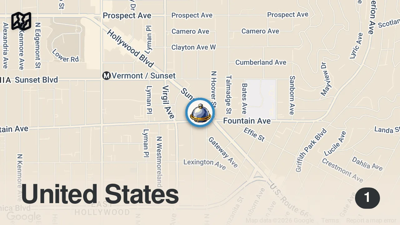 Map of 1 spot from Trying Del Taco for the FIRST TIME!! #foodie #foodvlog #losangeles #fastfood
