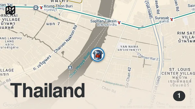 Map of INSIDE Thailand's MOST FAMOUS All You Can Eat SEAFOOD BUFFET!