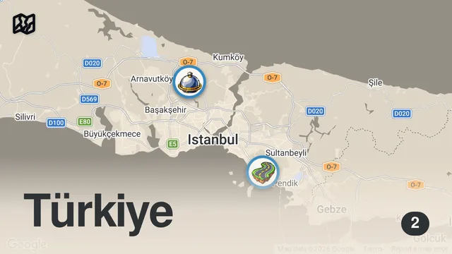 Map of 📌 İzmir’den İstanbul’a Bu Mekan İçin Yol Yapılır  👀 @seferdalsularoglu #reklam