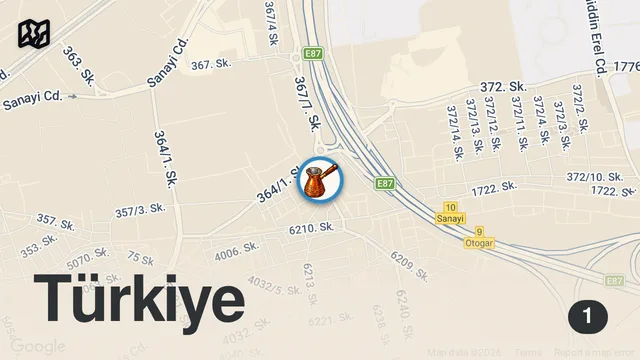 Map of İzmir’in Gece Dönercisi’nde Tüm Mezeler İkram ve İstediğin İçecek Bedava   chefgecedoneri reklam