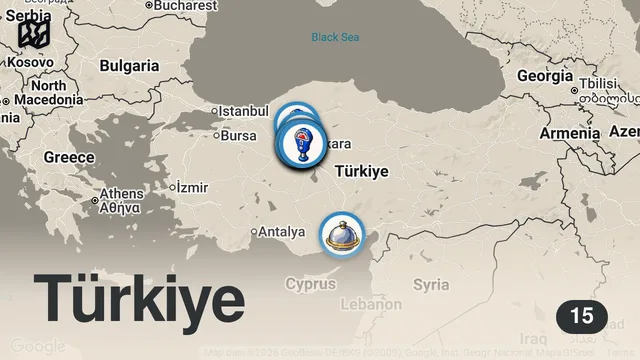 Map of ANKARA’DA NE YENİR!!! DÜNYALARI YEDİM!!!