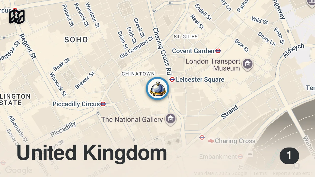 Map of 1 spot from US vs UK Burger King 2020 vs 2024 | Food Wars | Insider Food