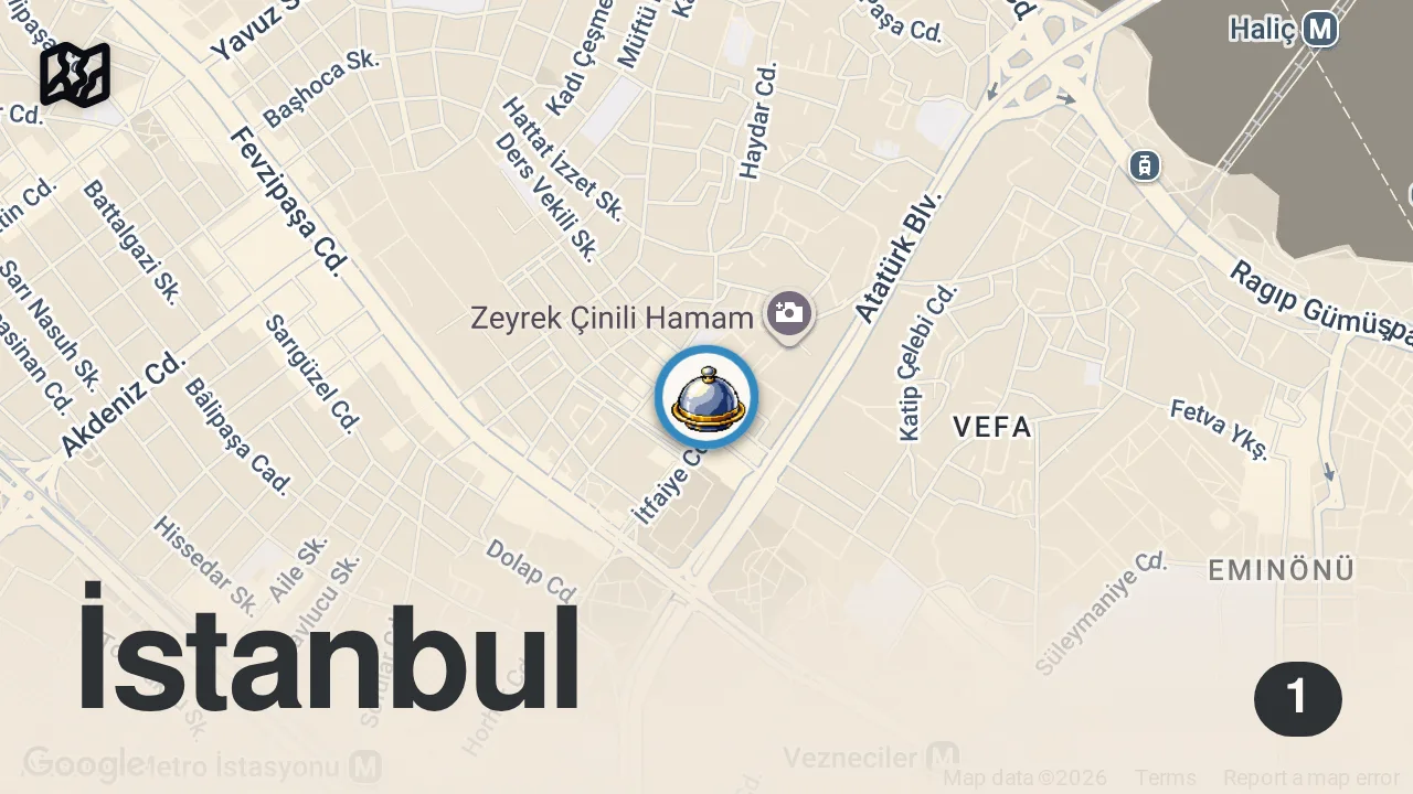 Map of 1 spot from KAPISINDA HEP SIRA VARDI ZORLA YER BULDUM | BARAN ET MANGAL