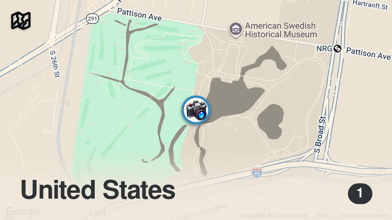 Map of 1 spot from The Blue Crab Guy at FDR Park in South Philly