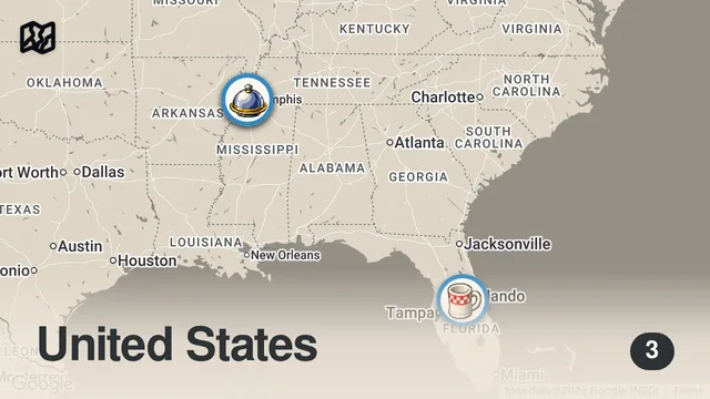 Map of Staying At The Worlds LARGEST Bass Pro Shop For 24 Hours...