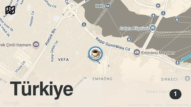 Map of Beyoğlu'ndaki yaklaşık 80–90 yıllık bu fırında simit hala aynı usulle üretiliyor.