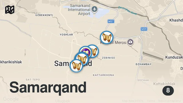 Map of Mystic Uzbekistan Will Blow You Away - Samarkand - The Rome Of The East 🇺🇿
