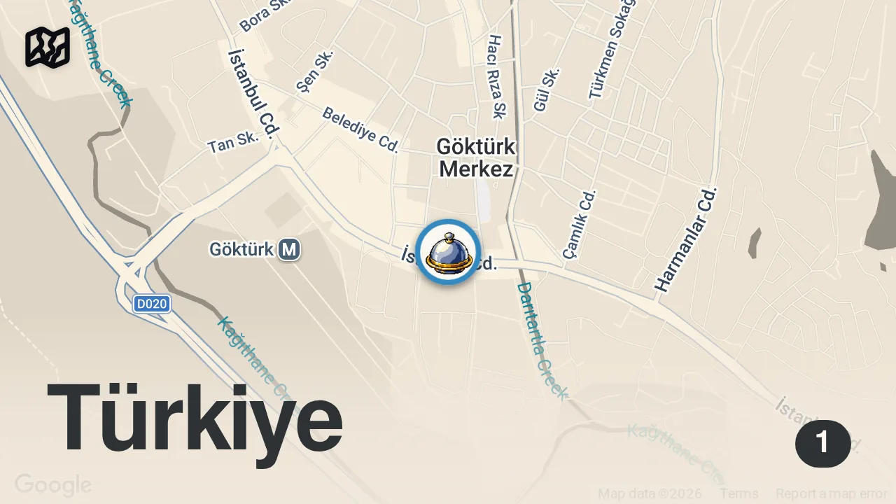 Map of 1 spot from Michelin Adı Altında Yıllarca Ezildik | Türk Değil Anadolu Mutfağı