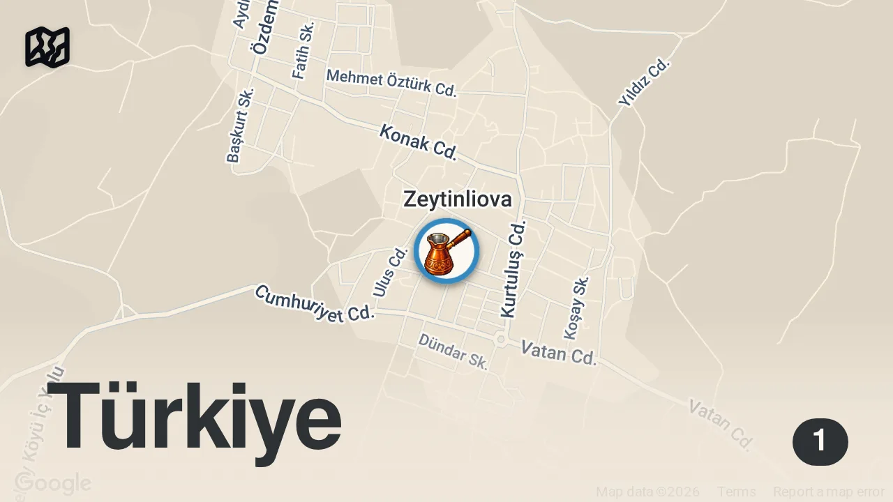 Map of 1 spot from BU PAÇA DİĞERLERİNDEN FARKLI 😊 #shorts #paça #yemek