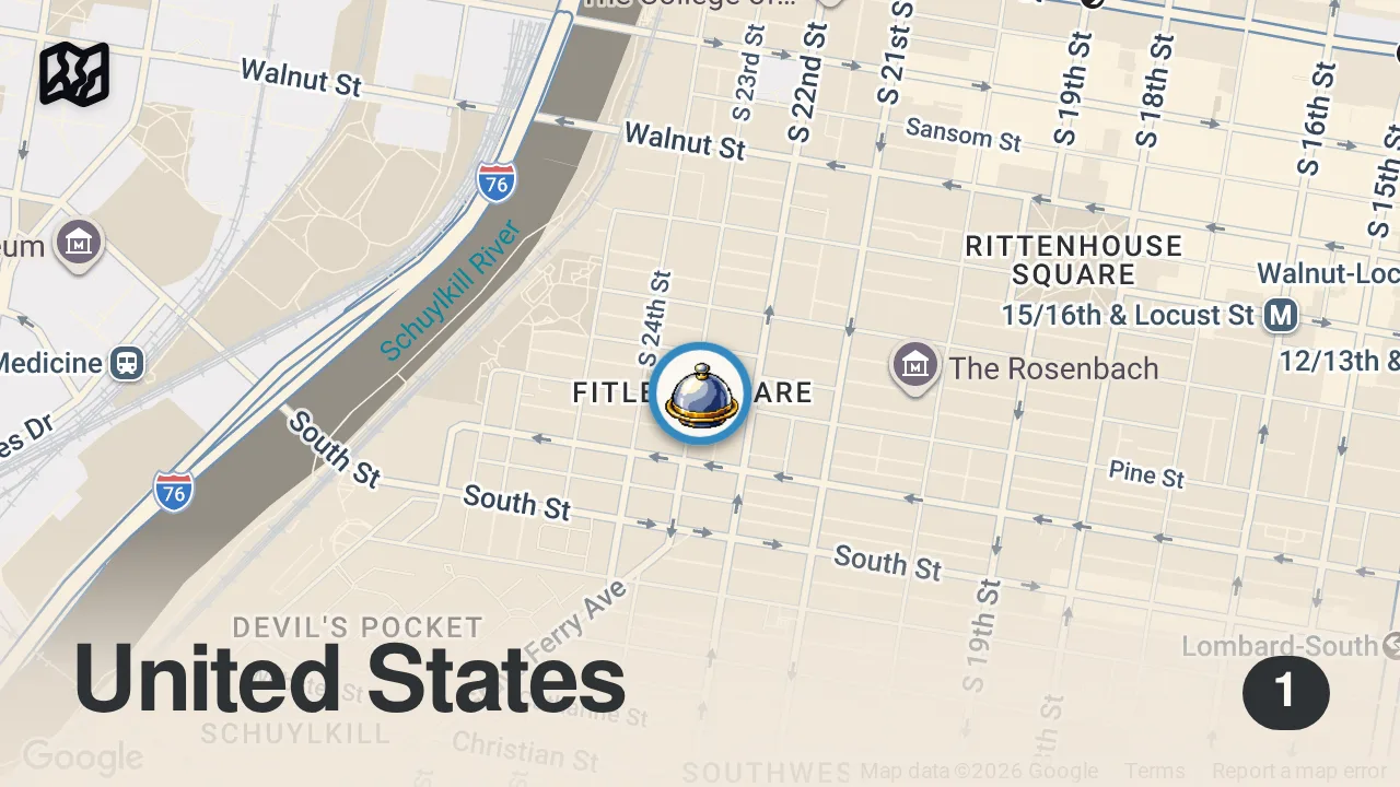 Map of 1 spot from Brand new brunch in Philly!